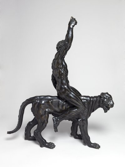 Nude bacchants riding panthers by Michelangelo Buonarroti